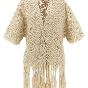 Beige Silk Cardigan