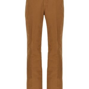 Brown Cotton Chino Pants