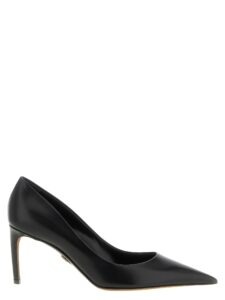 Black Calfskin High Heel Pumps