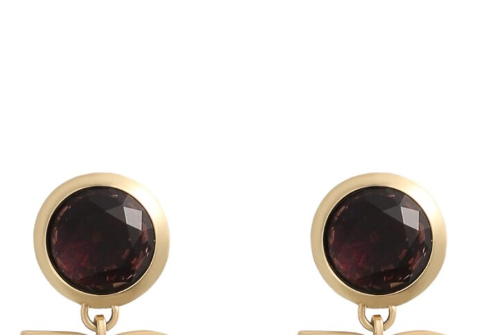 Gold Brass Earrings - Jag Couture London