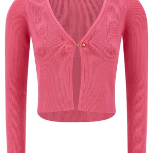 Fuchsia Viscose Cardigan