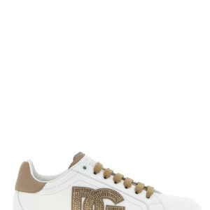 Beige Calfskin Sneakers