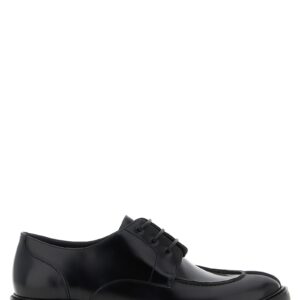 Black Calfskin Oxfords And Derbies