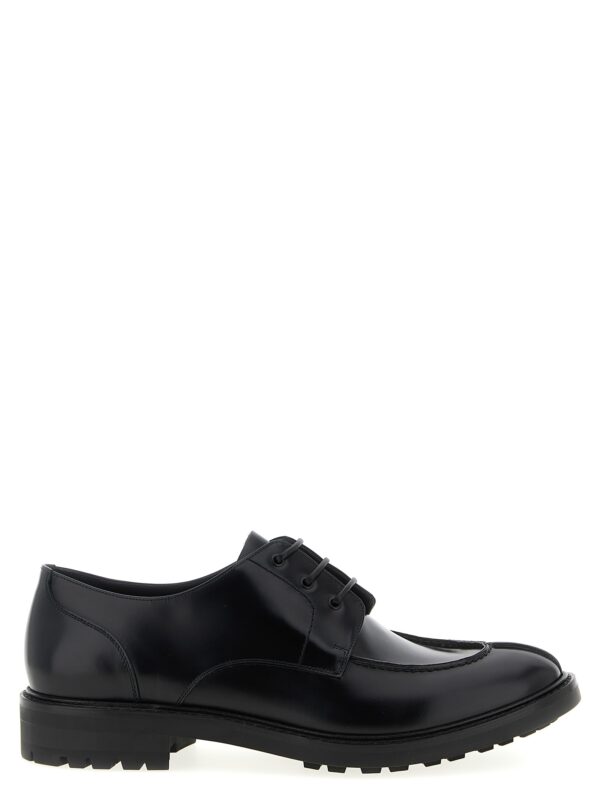 Black Calfskin Oxfords And Derbies
