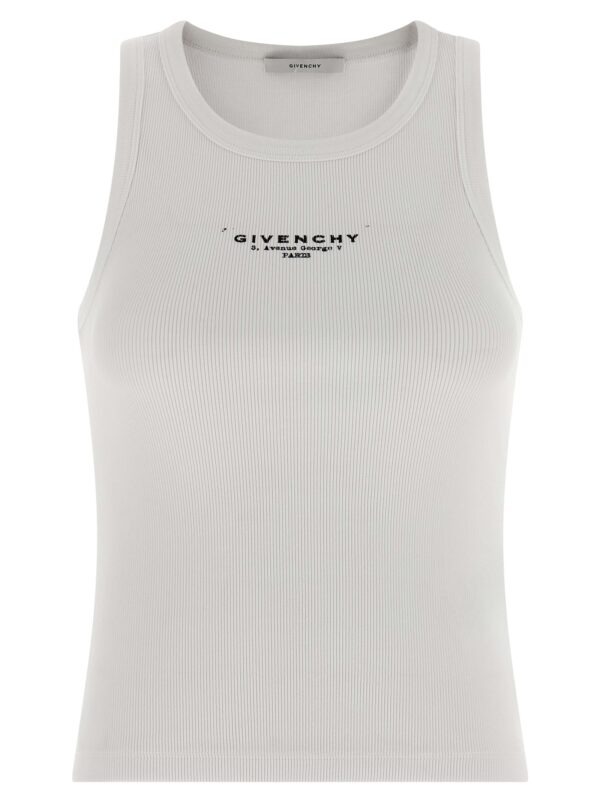 White Cotton Sleeveles T-Shirt