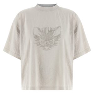 White Cotton T-Shirt - Jag Couture London