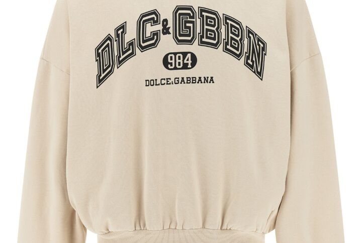 Beige Cotton Sweatshirt | Jag Couture London – New York