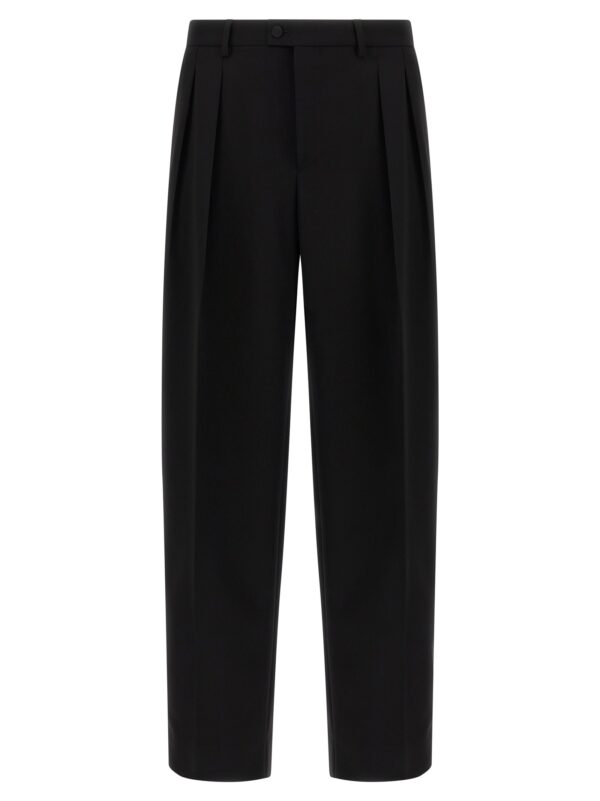 Black Virgin Wool Dress Pants