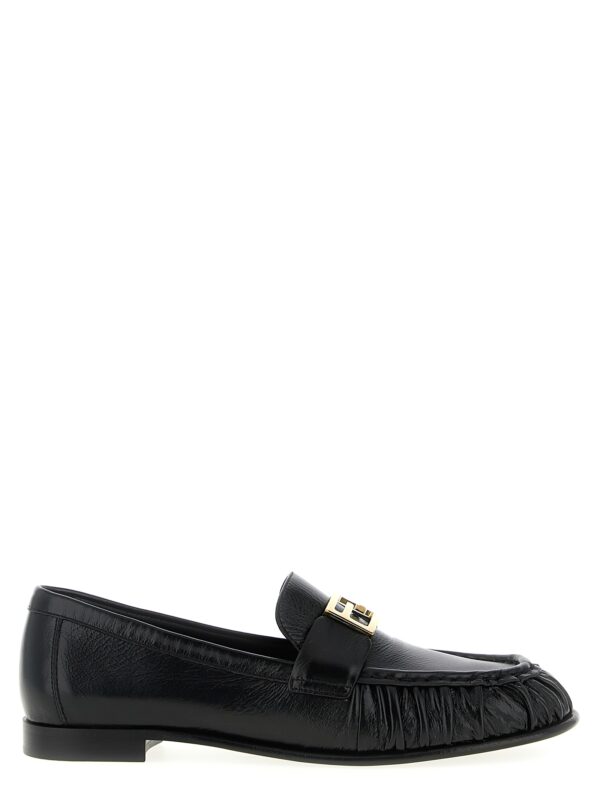 Black Lamb Leather Slip-On Loafers