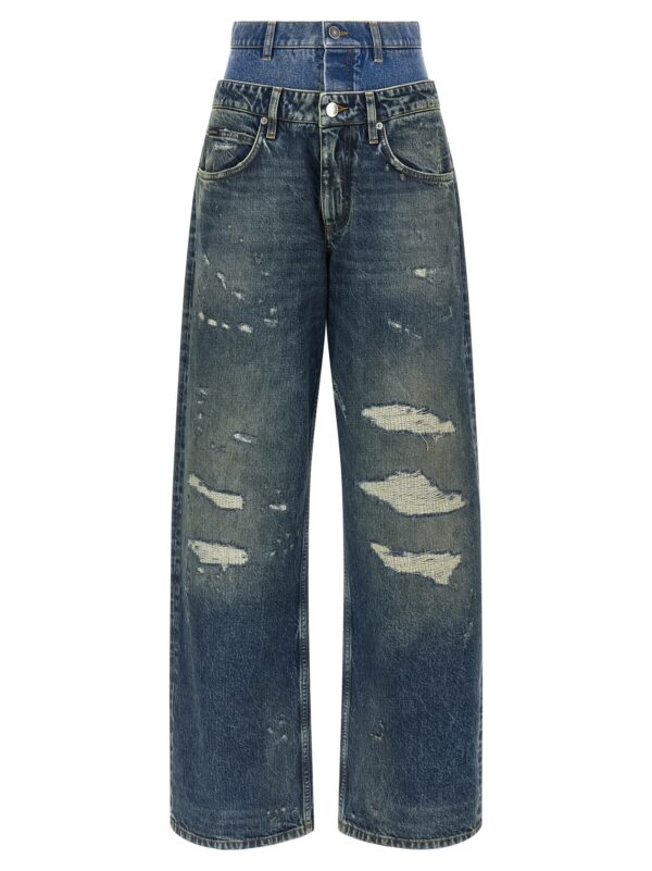 Blue Cotton Jeans Denim