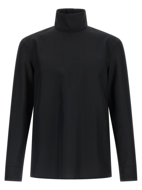 Black Polyester Blouse