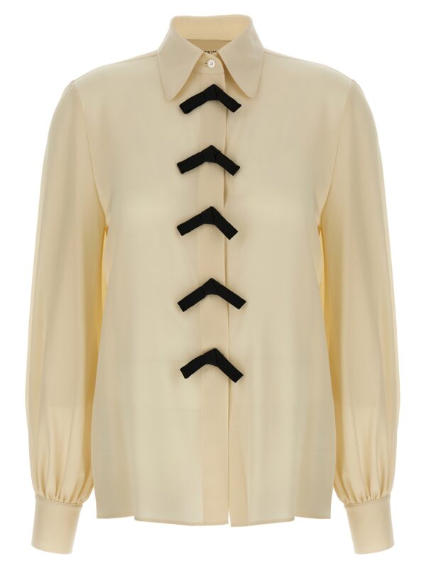 Beige Silk Blouse
