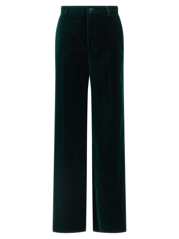 Bicolor Cotton Casual Pants