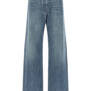 Blue Cotton Boyfriend Jeans