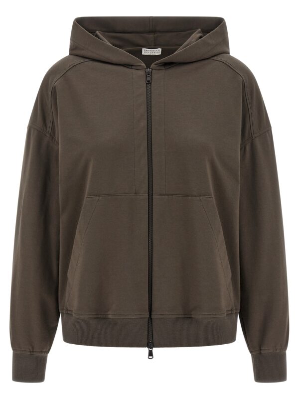 Brown Cotton Hoodie