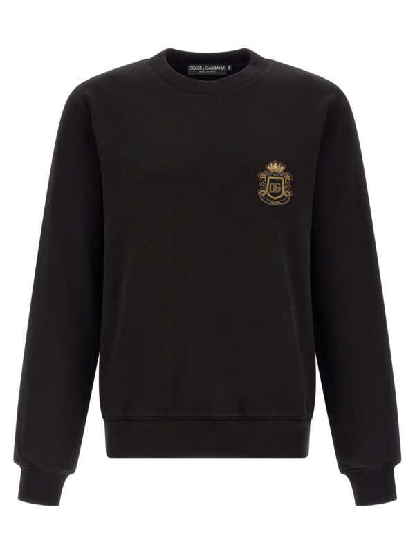 Black Cotton Sweatshirt