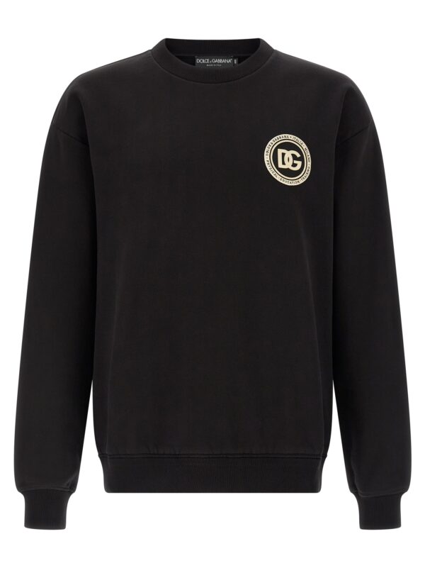 Black Cotton Sweatshirt