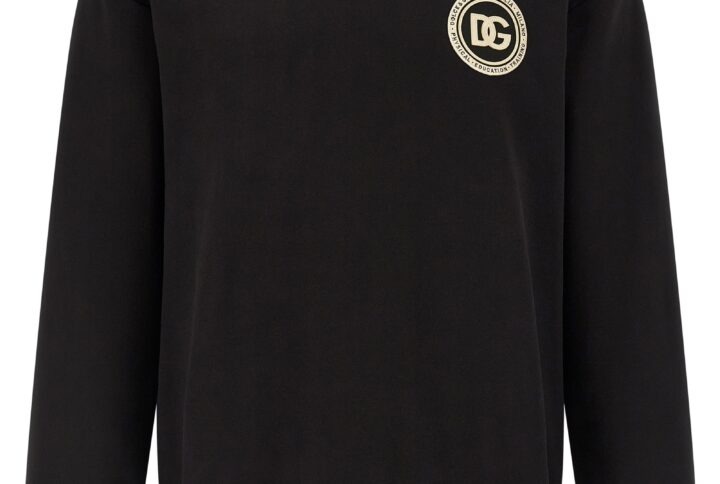 Black Cotton Sweatshirt | Jag Couture London – New York