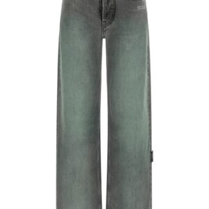 Gray Cotton Jeans Denim