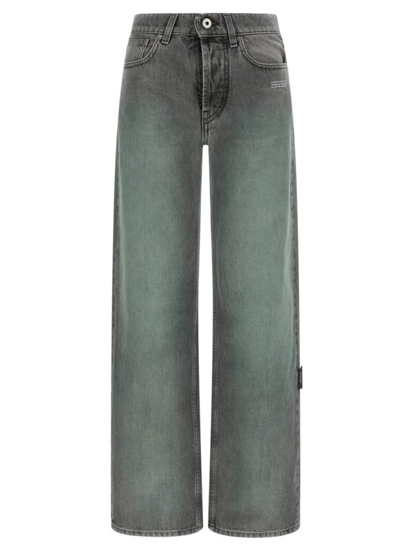 Gray Cotton Jeans Denim