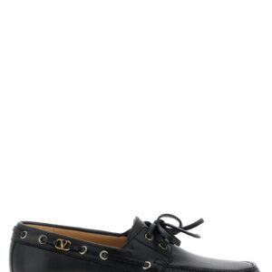 Black Buffalo Leather Slip-On Loafers