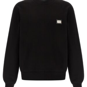 Black Cotton Sweatshirt