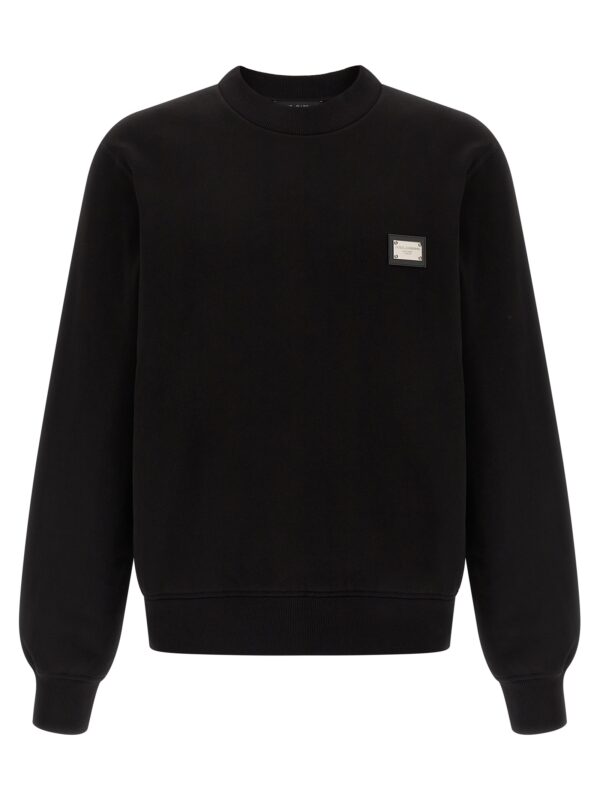 Black Cotton Sweatshirt