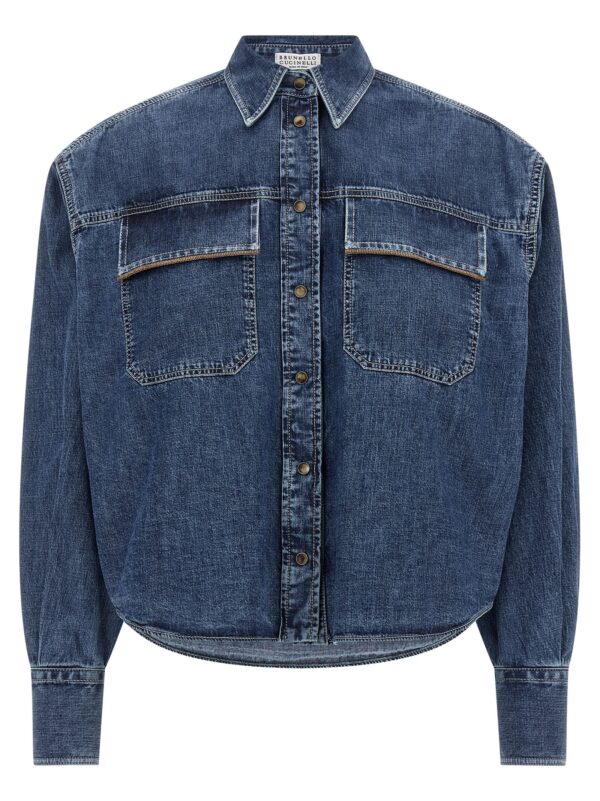 Blue Cotton Blouse