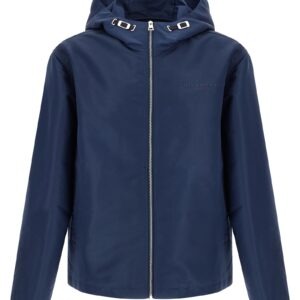 Blue Polyester Shell Jacket