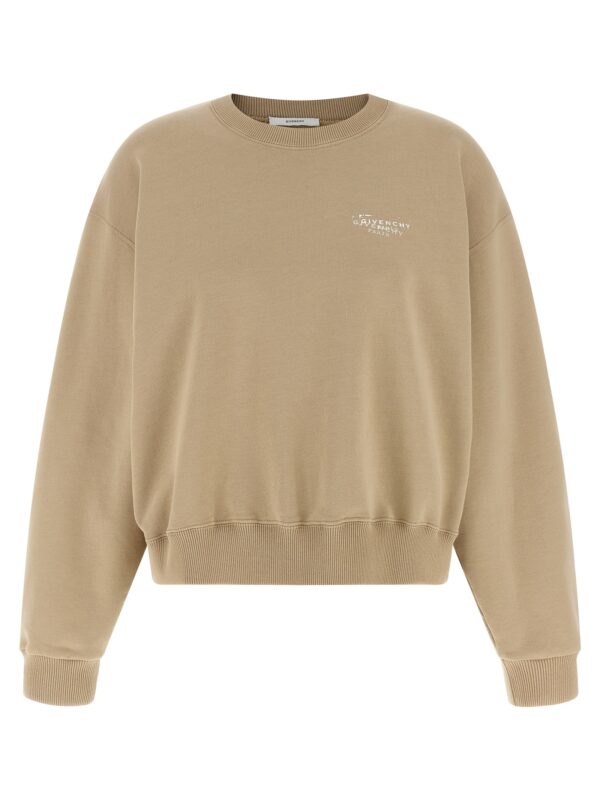 Beige Cotton Sweatshirt