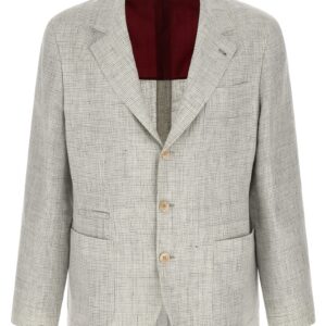 Beige Linen Blazer