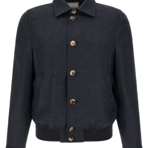Blue Sisal Biker Jacket