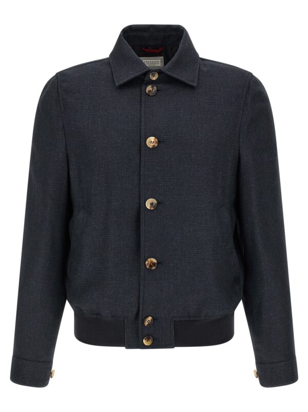 Blue Sisal Biker Jacket