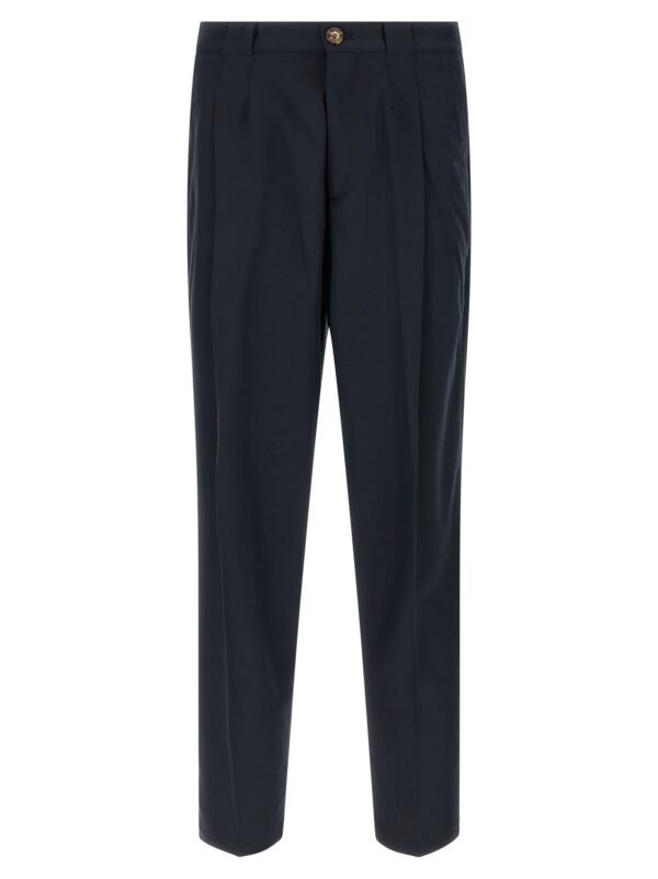 Blue Cotton Chino Pants