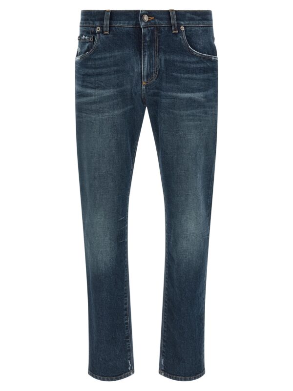 Blue Cotton Jeans Denim