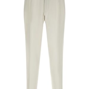 Beige Virgin Wool Dress Pants