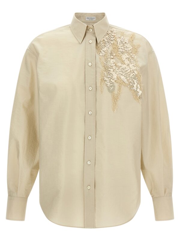 Beige Cotton Blouse