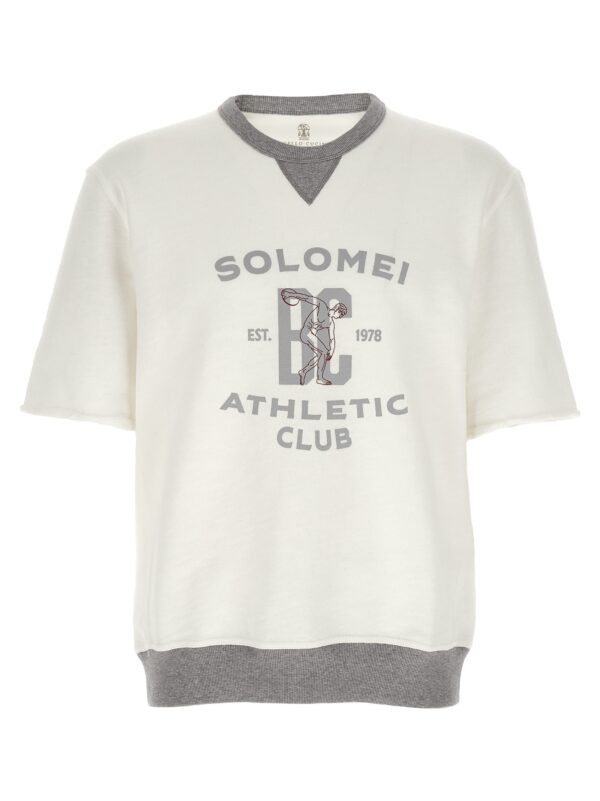 White Cotton Sweatshirt