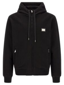 Black Cotton Sweatshirt