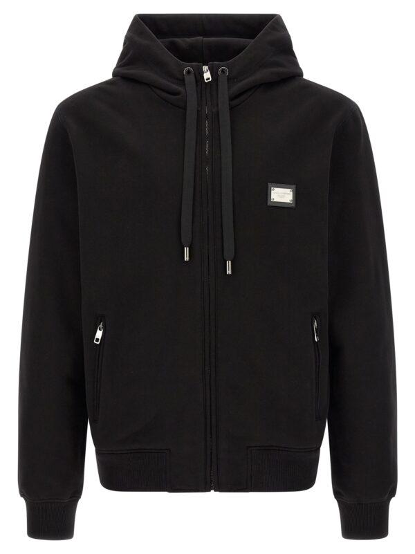 Black Cotton Sweatshirt