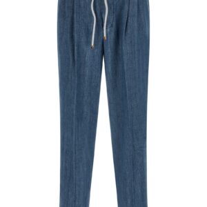 Blue Cotton Relaxed Fit Jeans