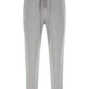 Gray Cotton Athletic Pants
