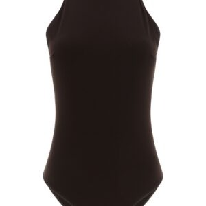 Brown Polyamide One-Piece Swimsuit