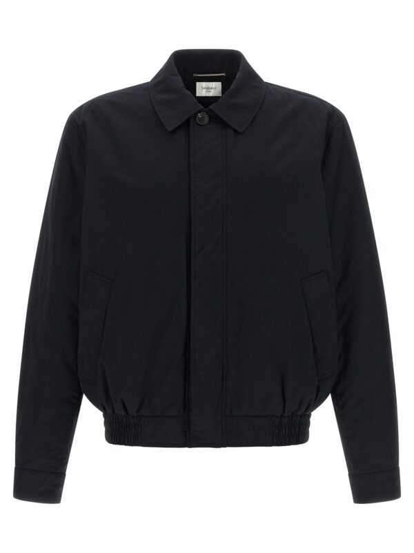 Black Cotton Shell Jacket