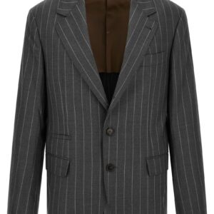 Gray Virgin Wool Blazer