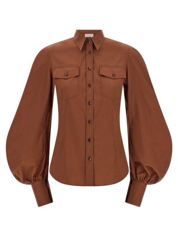Brown Cotton Blouse