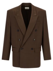 Brown Silk Blazer