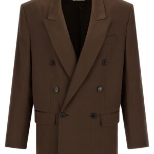 Brown Silk Blazer