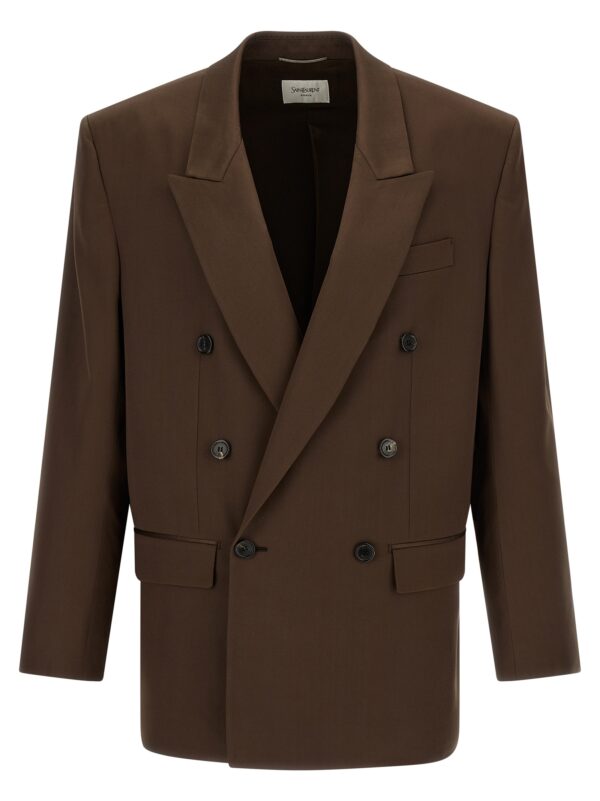 Brown Silk Blazer