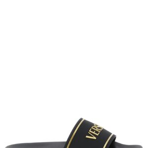 Black Polyurethane Slides
